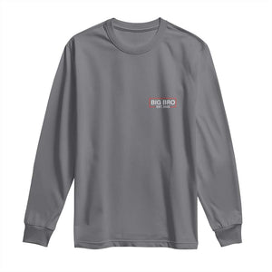 Big Bro Est 2026 Long Sleeve Shirt Brother Announcement TS10 Charcoal Print Your Wear
