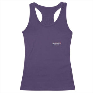 Big Bro Est 2026 Racerback Tank Top Brother Announcement TS10 Purple Print Your Wear