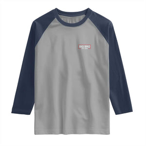 Big Bro Est 2026 Raglan Shirt Brother Announcement TS10 Sport Gray Navy Print Your Wear