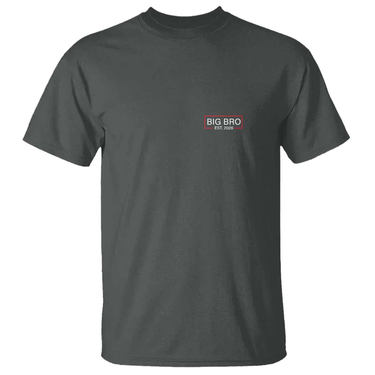 Big Bro Est 2026 T Shirt Brother Announcement TS10 Dark Heather Print Your Wear