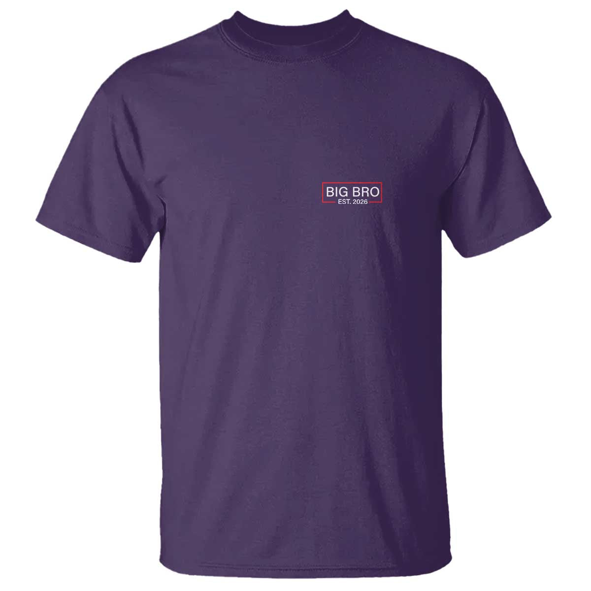 Big Bro Est 2026 T Shirt Brother Announcement TS10 Purple Print Your Wear