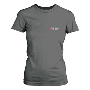 Big Bro Est 2026 T Shirt For Women Brother Announcement TS10 Dark Heather Print Your Wear