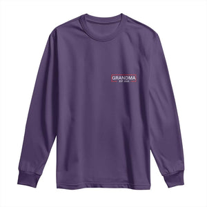 Grandma Est 2026 Long Sleeve Shirt First Mothers Day Grandparents Baby Announcement TS10 Purple Print Your Wear