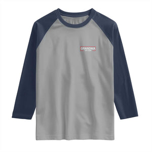 Grandma Est 2026 Raglan Shirt First Mothers Day Grandparents Baby Announcement TS10 Sport Gray Navy Print Your Wear