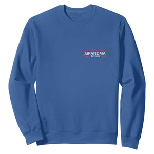 Grandma Est 2026 Sweatshirt First Mothers Day Grandparents Baby Announcement TS10 Royal Blue Print Your Wear