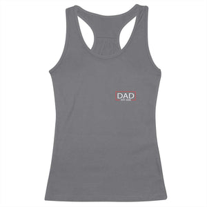 New Dad 2026 Racerback Tank Top First Fathers Day Promoted To Daddy Est 2026 TS10 Charcoal Print Your Wear