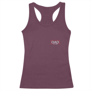 New Dad 2026 Racerback Tank Top First Fathers Day Promoted To Daddy Est 2026 TS10 Maroon Print Your Wear