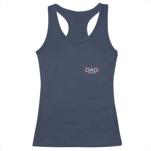 New Dad 2026 Racerback Tank Top First Fathers Day Promoted To Daddy Est 2026 TS10 Navy Print Your Wear