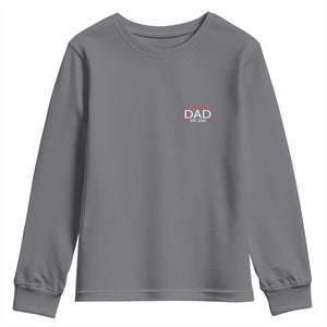 New Dad 2026 Youth Sweatshirt First Fathers Day Promoted To Daddy Est 2026 TS10 Charcoal Print Your Wear