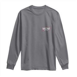 Mom Est 2026 Long Sleeve Shirt New Mama Pregnancy Reveal TS10 Charcoal Print Your Wear