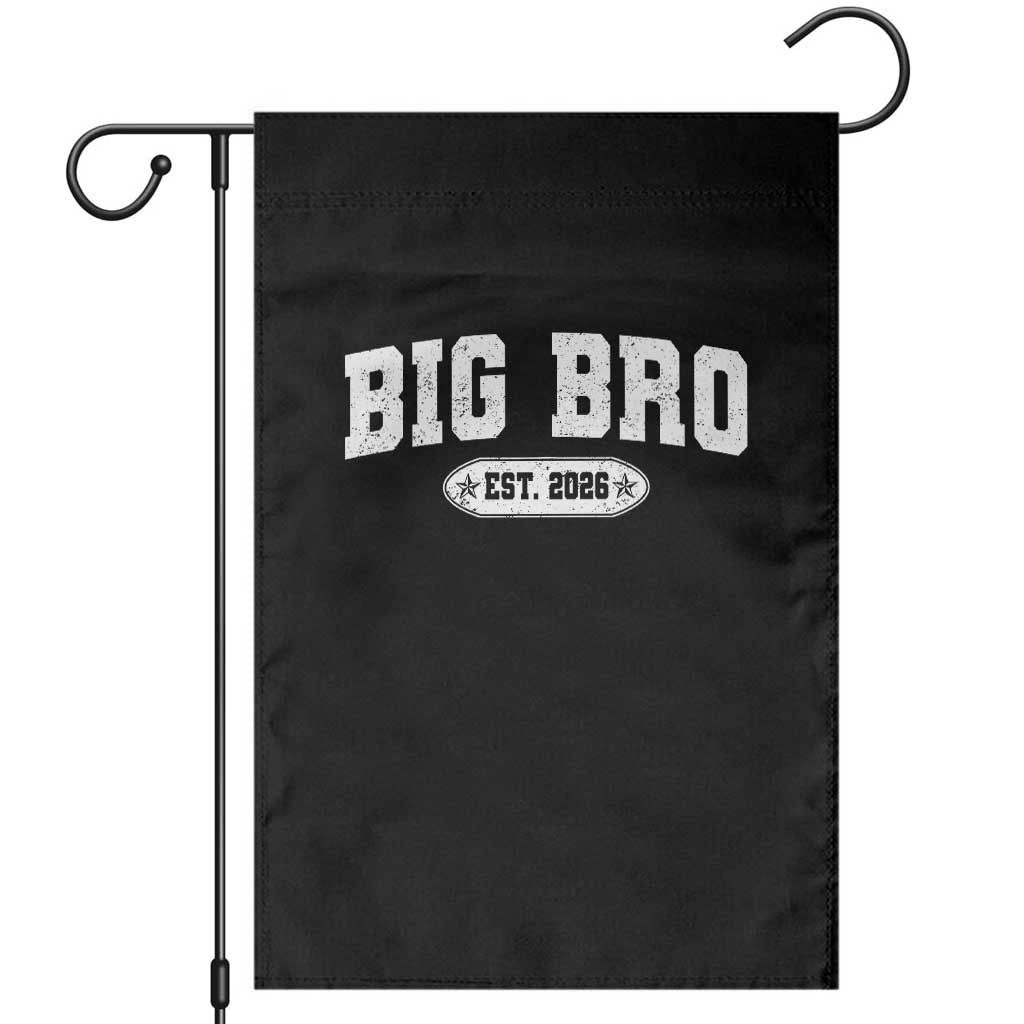 Big Bro Est 2026 Garden Flag Promoted To Brother Sibling Reveal TS10 Black Print Your Wear