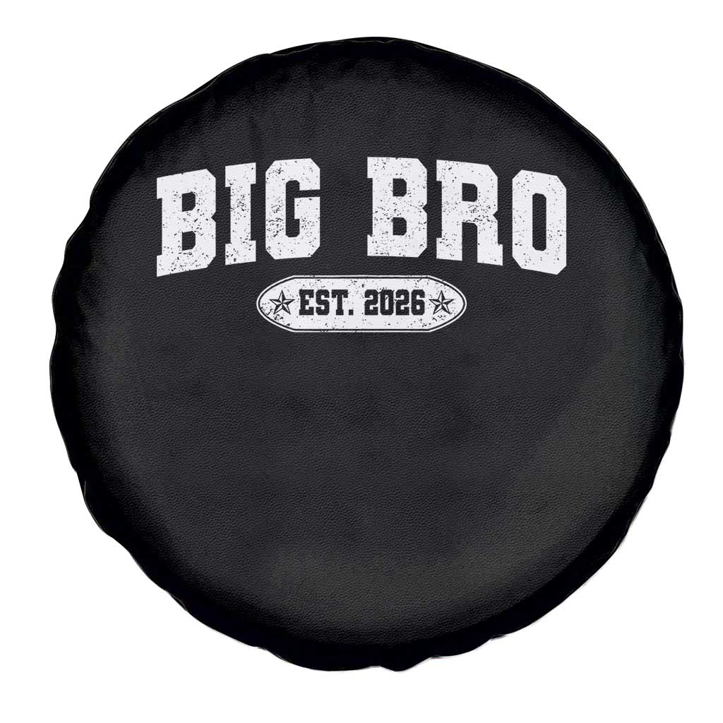 Big Bro Est 2026 Spare Tire Cover Promoted To Brother Sibling Reveal TS10 Print Your Wear