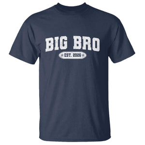 Big Bro Est 2026 T Shirt Promoted To Brother Sibling Reveal TS10 Navy Print Your Wear