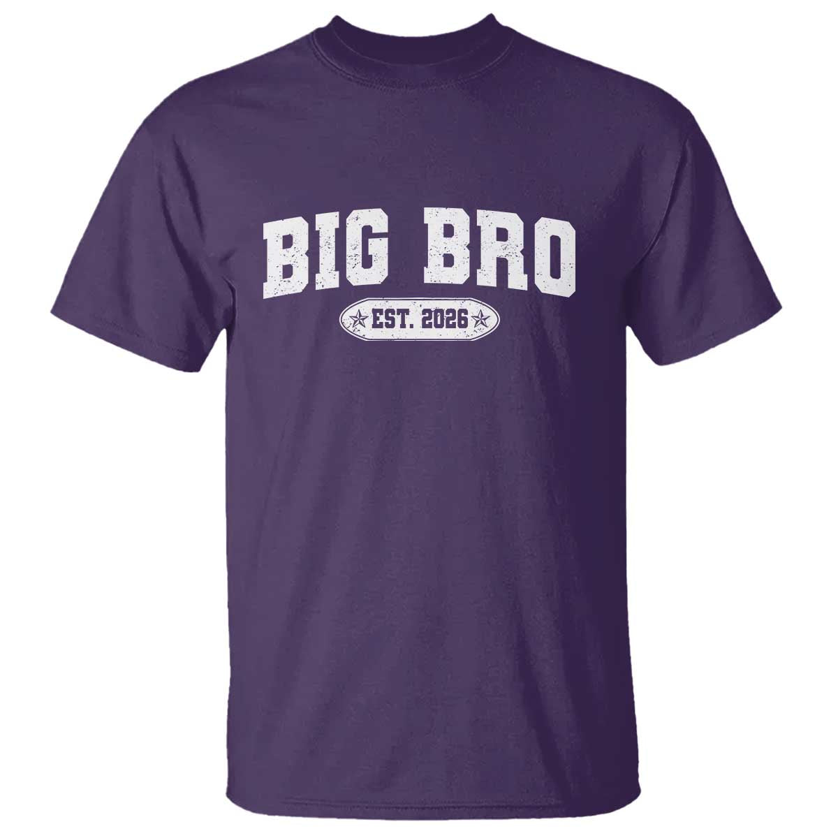 Big Bro Est 2026 T Shirt Promoted To Brother Sibling Reveal TS10 Purple Print Your Wear