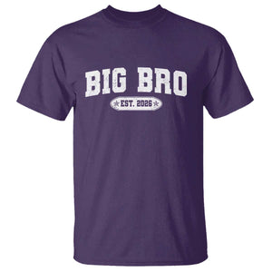 Big Bro Est 2026 T Shirt Promoted To Brother Sibling Reveal TS10 Purple Print Your Wear