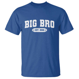 Big Bro Est 2026 T Shirt Promoted To Brother Sibling Reveal TS10 Royal Blue Print Your Wear