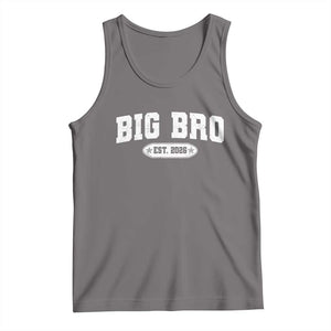 Big Bro Est 2026 Tank Top Promoted To Brother Sibling Reveal TS10 Deep Heather Print Your Wear