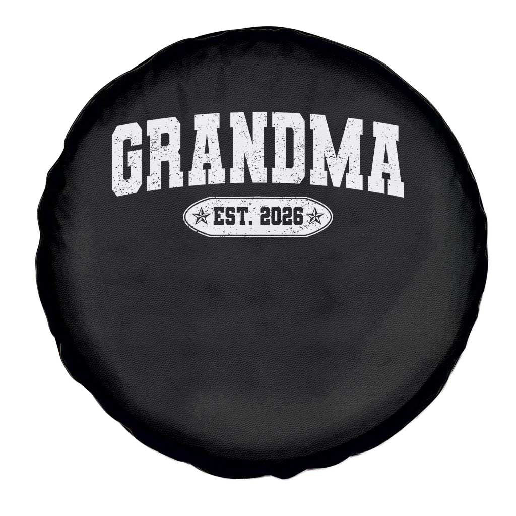 Grandma Est 2026 Spare Tire Cover Promoted To Grandparents Mothers Day TS10 Print Your Wear
