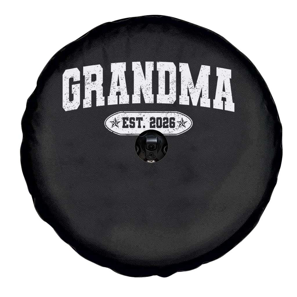 Grandma Est 2026 Spare Tire Cover Promoted To Grandparents Mothers Day TS10 Print Your Wear