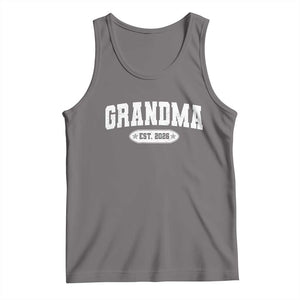 Grandma Est 2026 Tank Top Promoted To Grandparents Mothers Day TS10 Deep Heather Print Your Wear