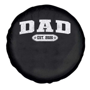 New Dad 2026 Spare Tire Cover Promoted To Daddy Est 2026 TS10 Print Your Wear