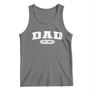 New Dad 2026 Tank Top Promoted To Daddy Est 2026 TS10 Black Heather Print Your Wear
