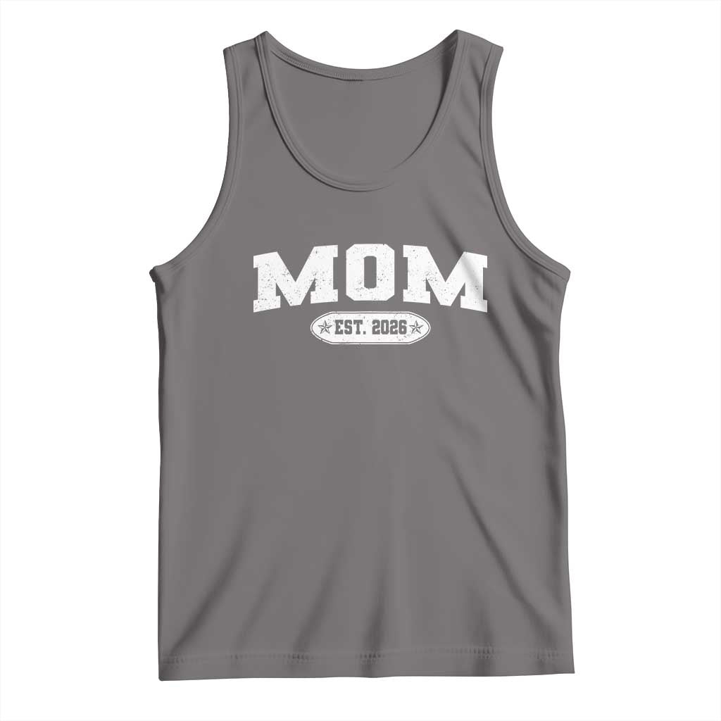 Mom Est 2026 Tank Top Promoted To Mama Baby Announcement Mothers Day TS10 Deep Heather Print Your Wear