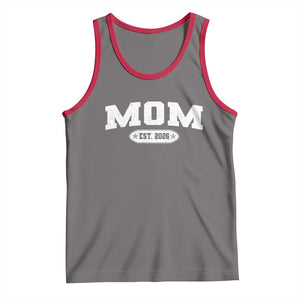 Mom Est 2026 Tank Top Promoted To Mama Baby Announcement Mothers Day TS10 Deep Heather Red Print Your Wear