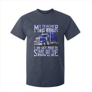 Funny Truck Driver T Shirt For Kid My Teacher was Wrong Trucker Gift