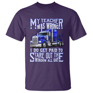 Funny Truck Driver T Shirt My Teacher was Wrong Trucker Gift