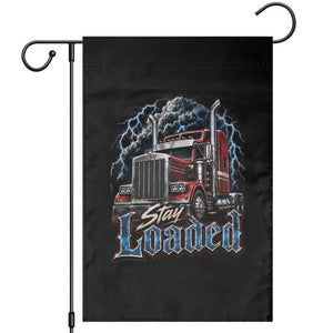 Truck Driver Garden Flag Funny Trucker Husband Big Rig Semi Trailer Truckin