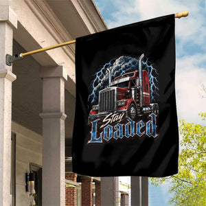 Truck Driver Garden Flag Funny Trucker Husband Big Rig Semi Trailer Truckin
