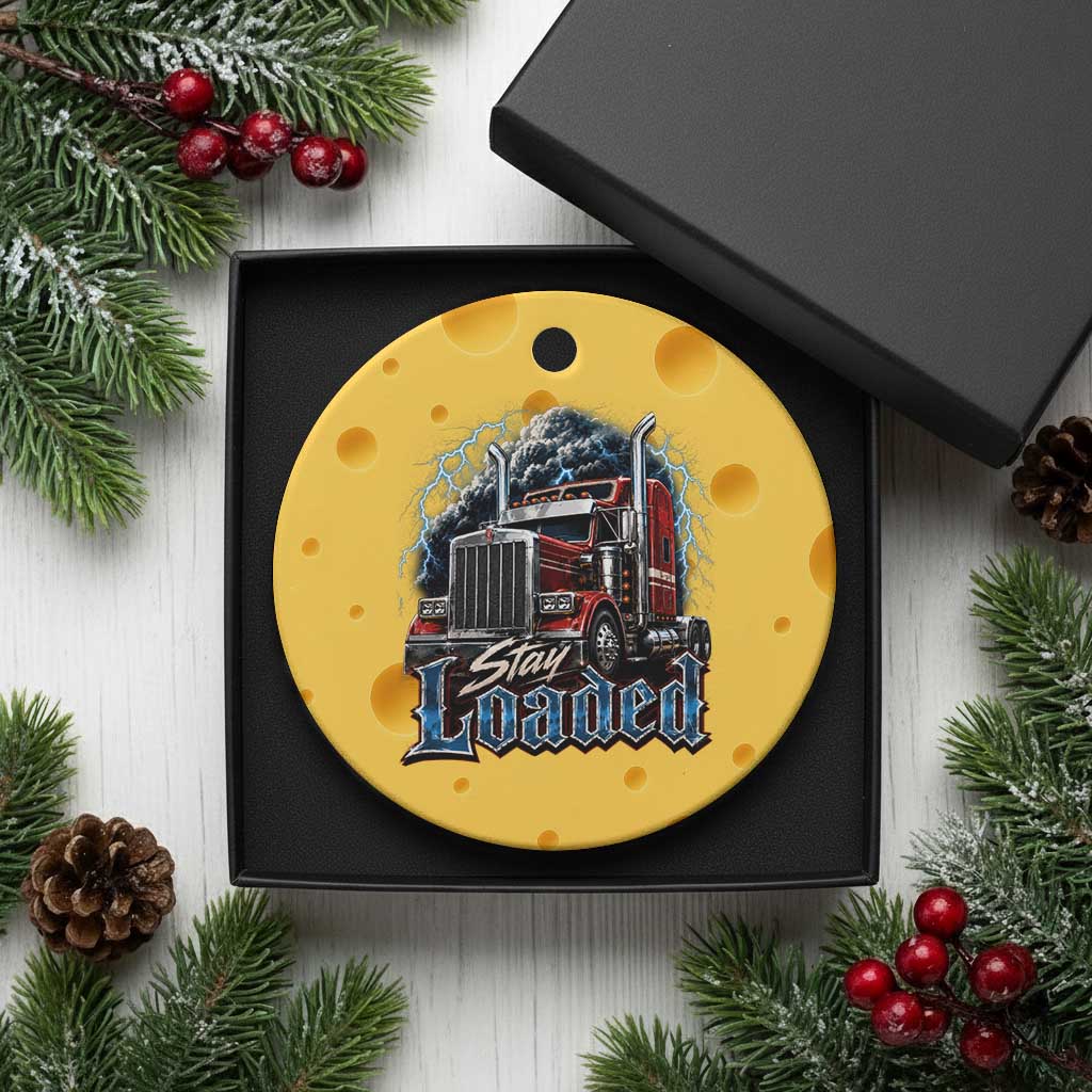 Truck Driver Ceramic Ornament Funny Trucker Husband Big Rig Semi Trailer Truckin