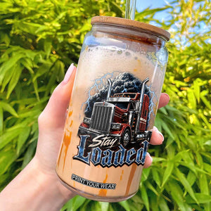 Truck Driver Glass Can Funny Trucker Husband Big Rig Semi Trailer Truckin