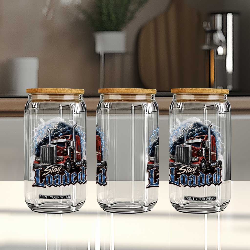 Truck Driver Glass Can Funny Trucker Husband Big Rig Semi Trailer Truckin