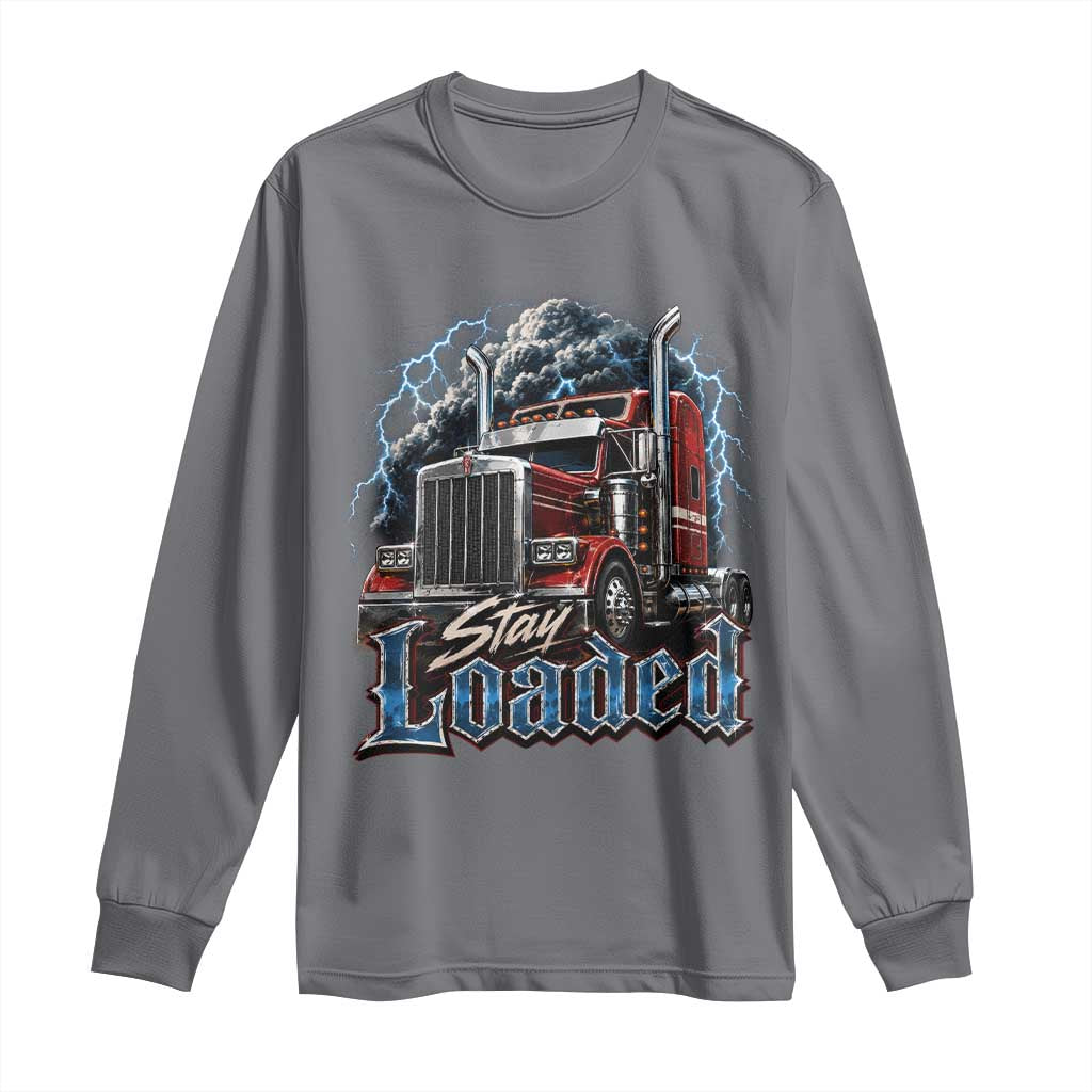 Truck Driver Long Sleeve Shirt Funny Trucker Husband Big Rig Semi Trailer Truckin