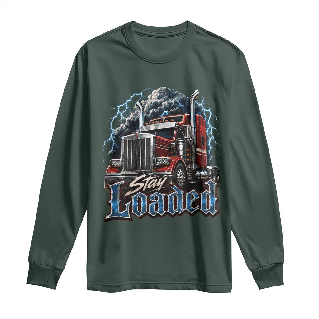 Truck Driver Long Sleeve Shirt Funny Trucker Husband Big Rig Semi Trailer Truckin