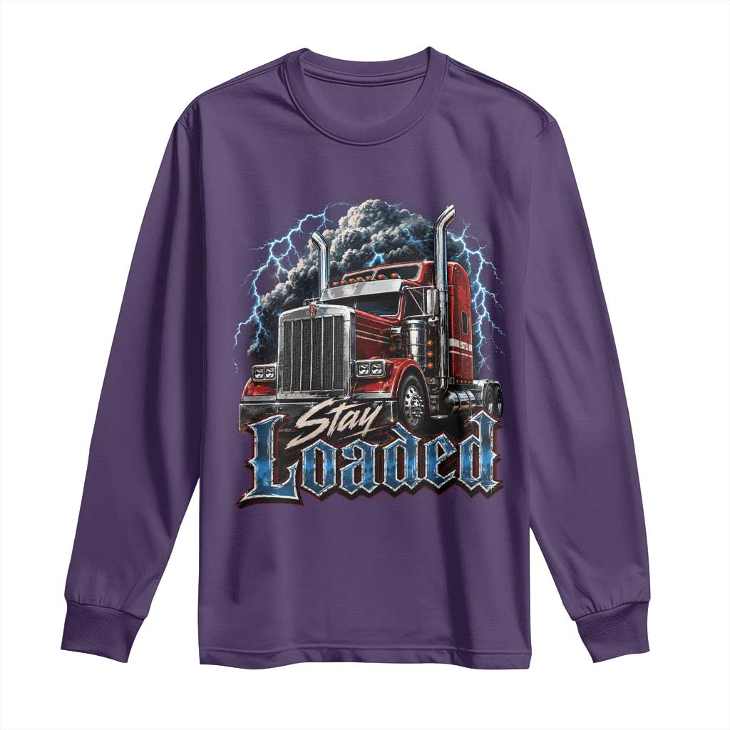 Truck Driver Long Sleeve Shirt Funny Trucker Husband Big Rig Semi Trailer Truckin