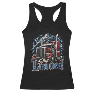 Truck Driver Racerback Tank Top Funny Trucker Husband Big Rig Semi Trailer Truckin