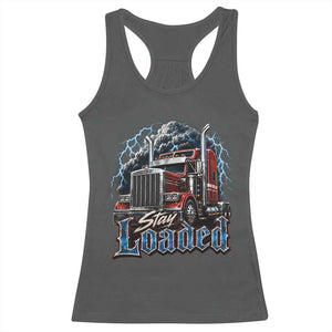 Truck Driver Racerback Tank Top Funny Trucker Husband Big Rig Semi Trailer Truckin