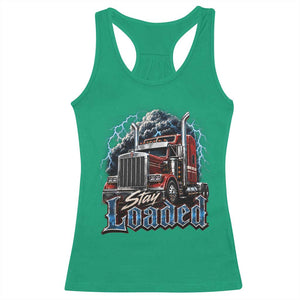 Truck Driver Racerback Tank Top Funny Trucker Husband Big Rig Semi Trailer Truckin