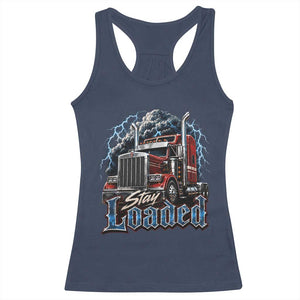 Truck Driver Racerback Tank Top Funny Trucker Husband Big Rig Semi Trailer Truckin