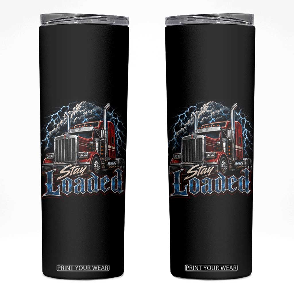 Truck Driver Skinny Tumbler Funny Trucker Husband Big Rig Semi Trailer Truckin