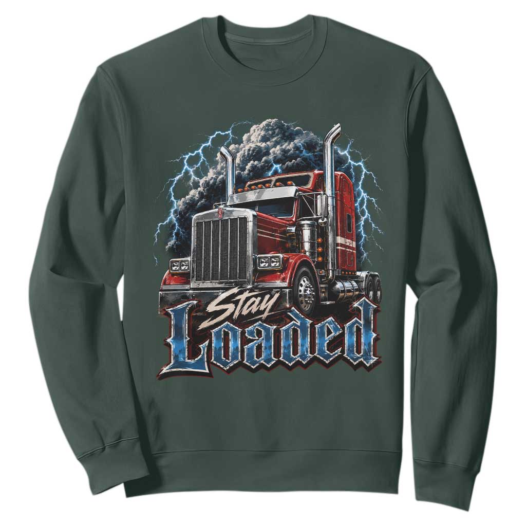 Truck Driver Sweatshirt Funny Trucker Husband Big Rig Semi Trailer Truckin
