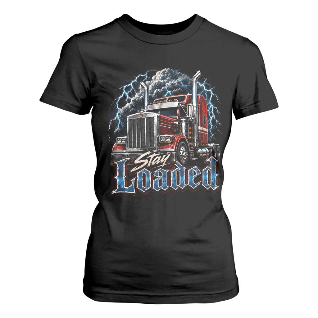 Truck Driver T Shirt For Women Funny Trucker Husband Big Rig Semi Trailer Truckin