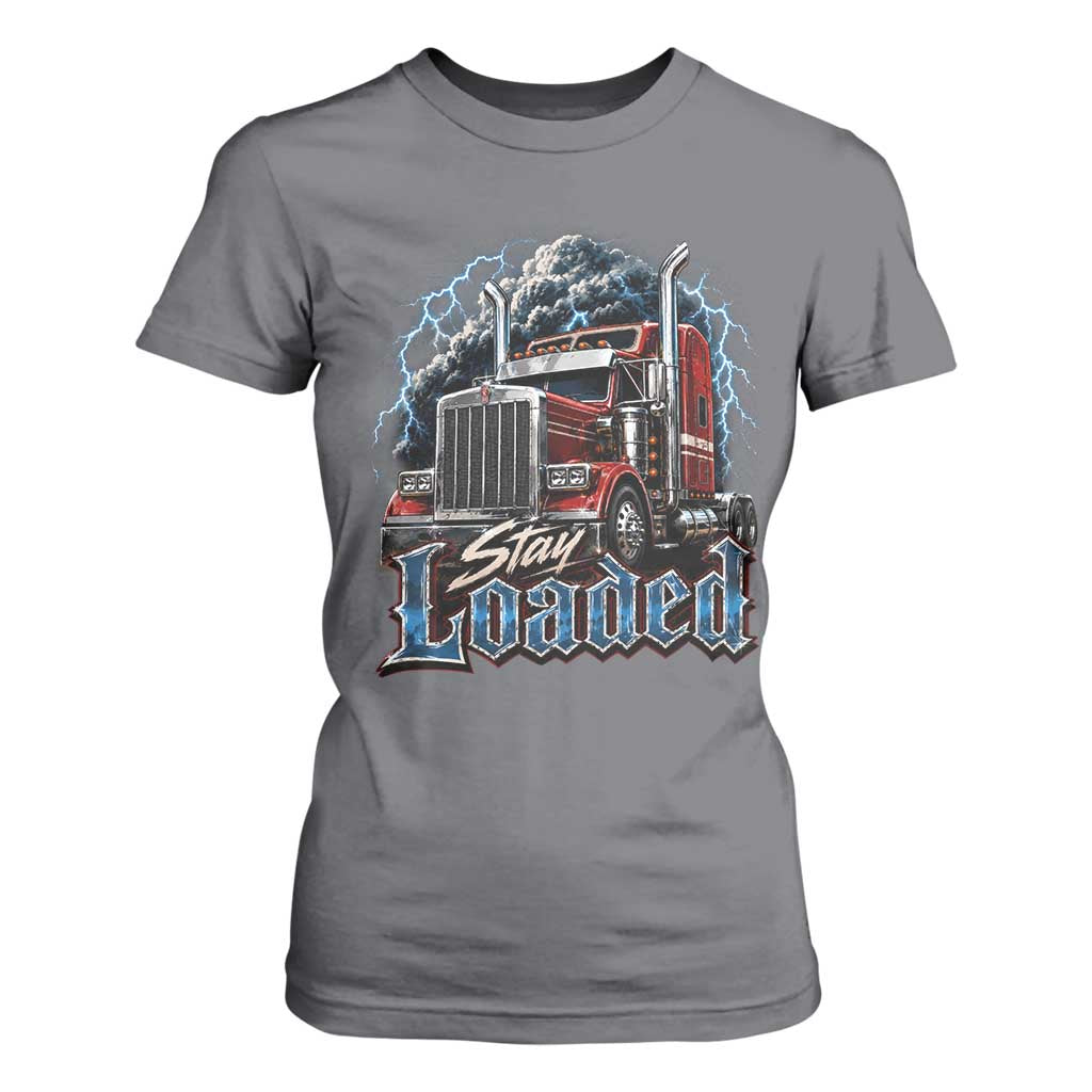 Truck Driver T Shirt For Women Funny Trucker Husband Big Rig Semi Trailer Truckin