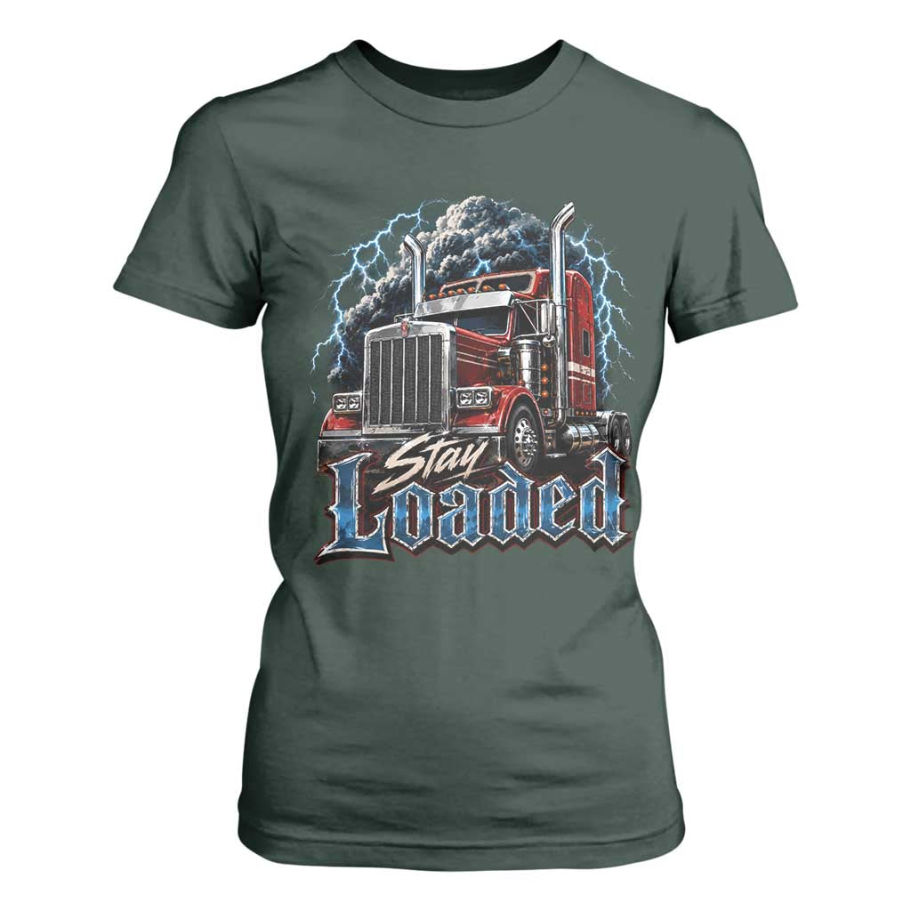 Truck Driver T Shirt For Women Funny Trucker Husband Big Rig Semi Trailer Truckin