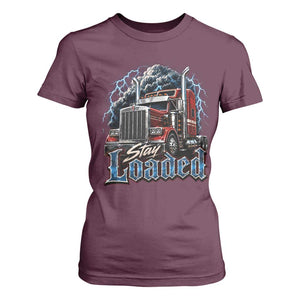 Truck Driver T Shirt For Women Funny Trucker Husband Big Rig Semi Trailer Truckin