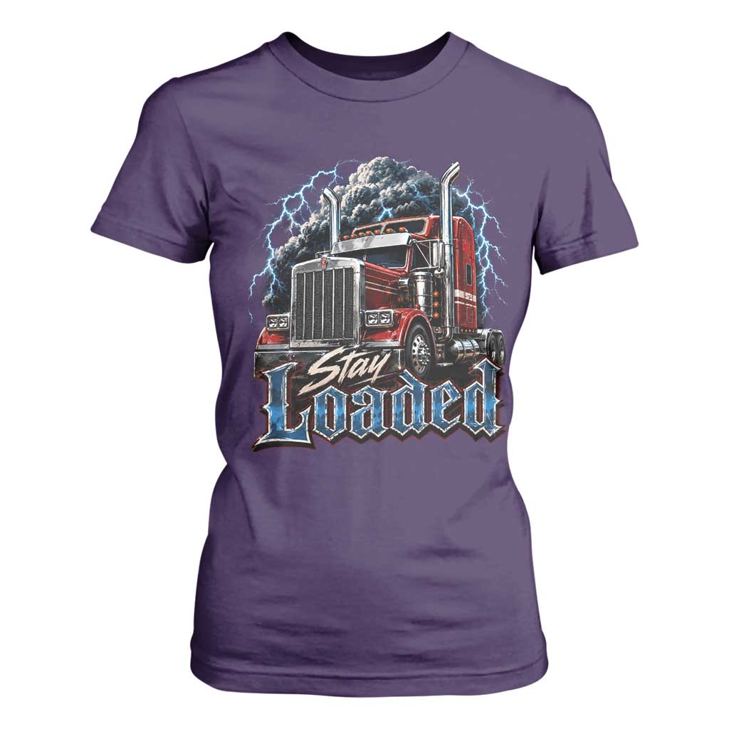 Truck Driver T Shirt For Women Funny Trucker Husband Big Rig Semi Trailer Truckin