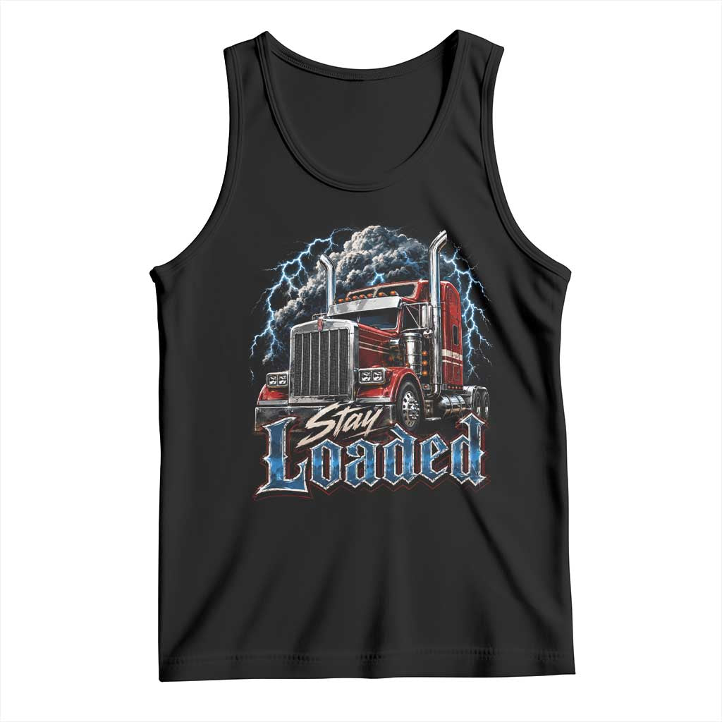 Truck Driver Tank Top Funny Trucker Husband Big Rig Semi Trailer Truckin TS10 Black Print Your Wear